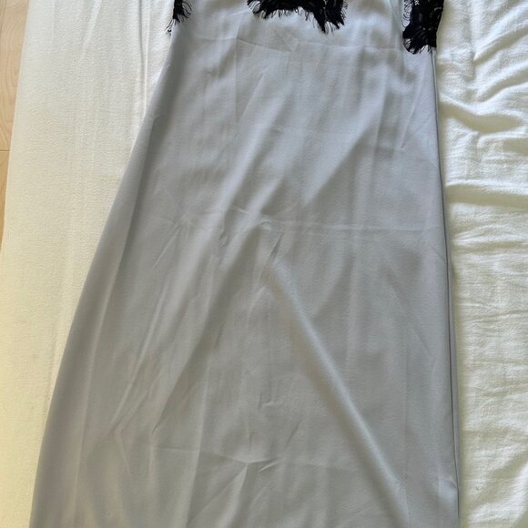 Mustard Seed Lilac and black lace evening dress or negligee - Picture 4 of 9